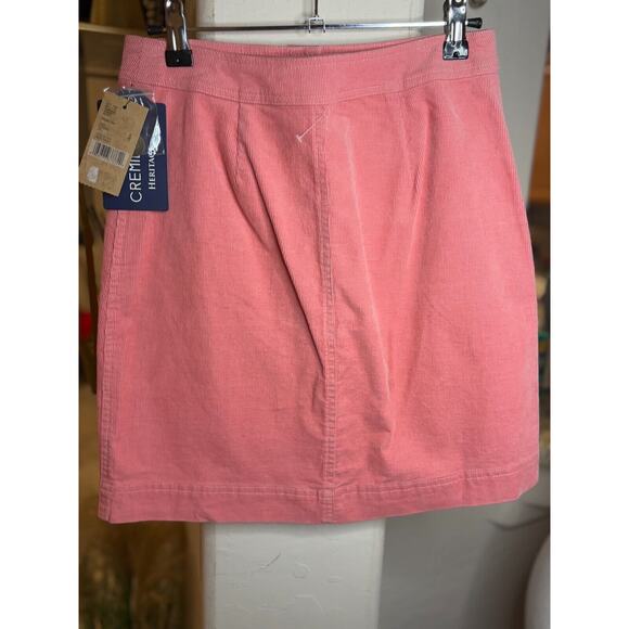 Cremieux corduroy button down mini skirt pink size 0 - Picture 4 of 5
